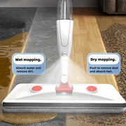 Spray Mop with Built-In Scraper for Windows and Floors, Spacious Capacity