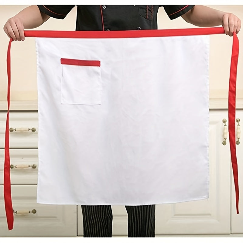 Black Canvas Chef Apron with Pockets, Adjustable, Oil and Stain Resistant
