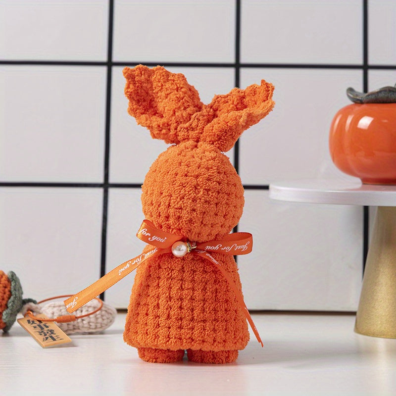 Bohemian Square Bunny Towels Polyester Polyamide Lightweight Hand Wash Suitable for Gifting