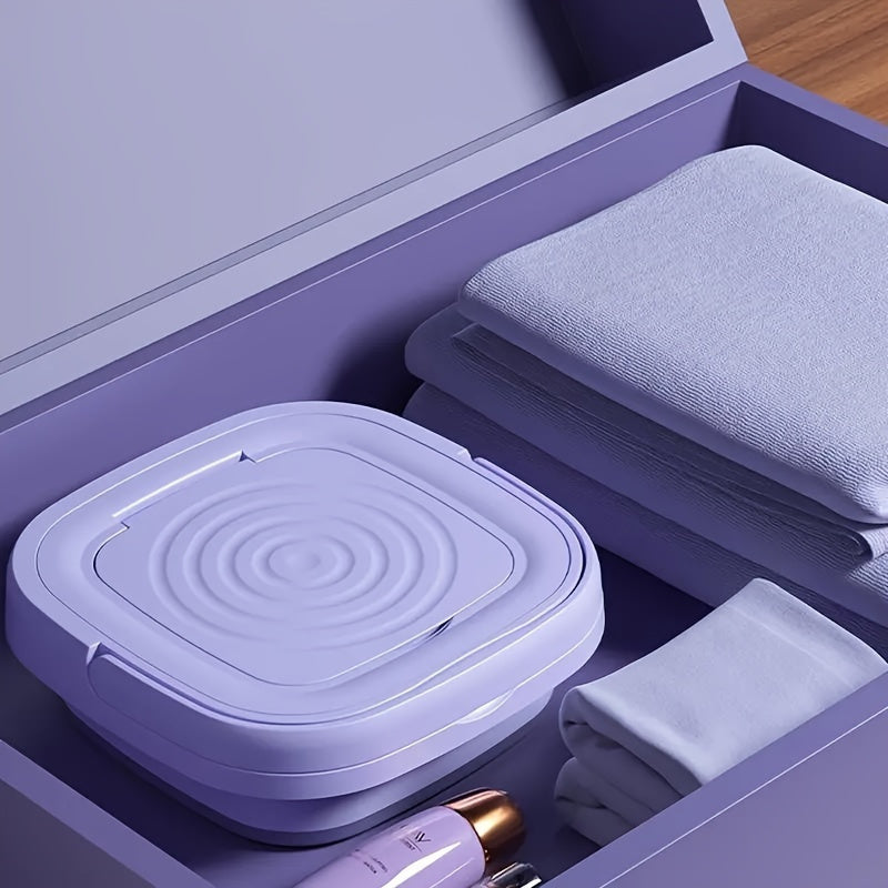Portable Folding Washing Machine for Home Travel Car Use Compact Small Loads