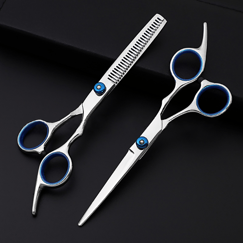 2pc Hairdressing Scissors Set 15.24cm Stainless Steel Ergonomic Sharp Blades