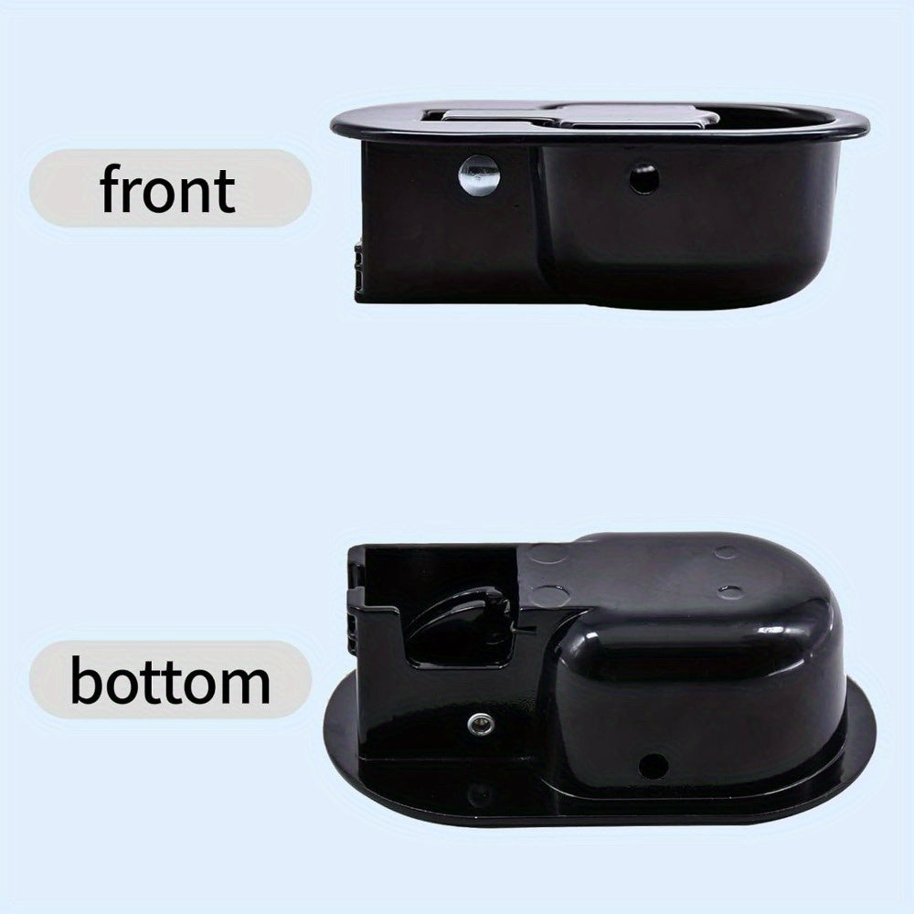 Две черные алюминиевые ручки для чехлов для диванов - не требуют электропитания, необходимая мебельная фурнитура.