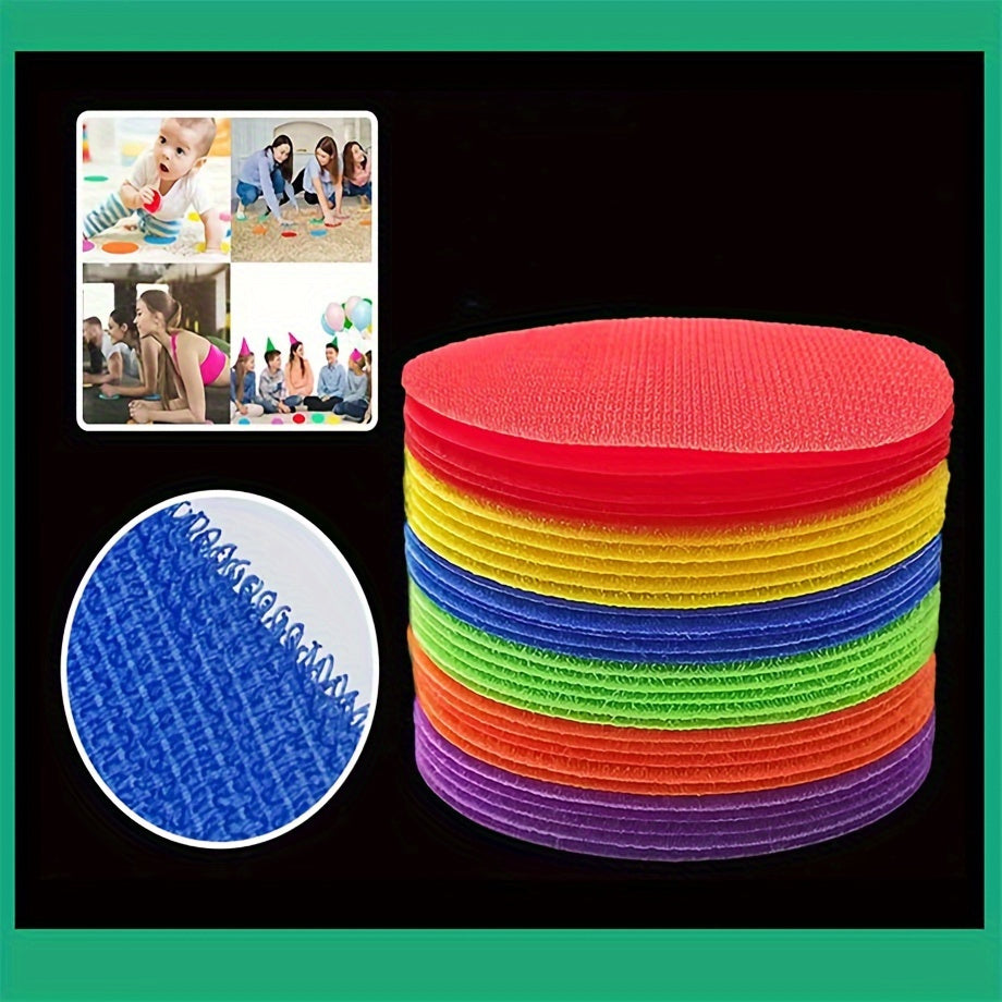 Reusable Adhesive Plastic Carpet Markers for Office, Outdoor, Yoga, and Gaming