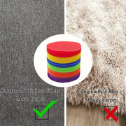 Reusable Adhesive Plastic Carpet Markers for Office, Outdoor, Yoga, and Gaming