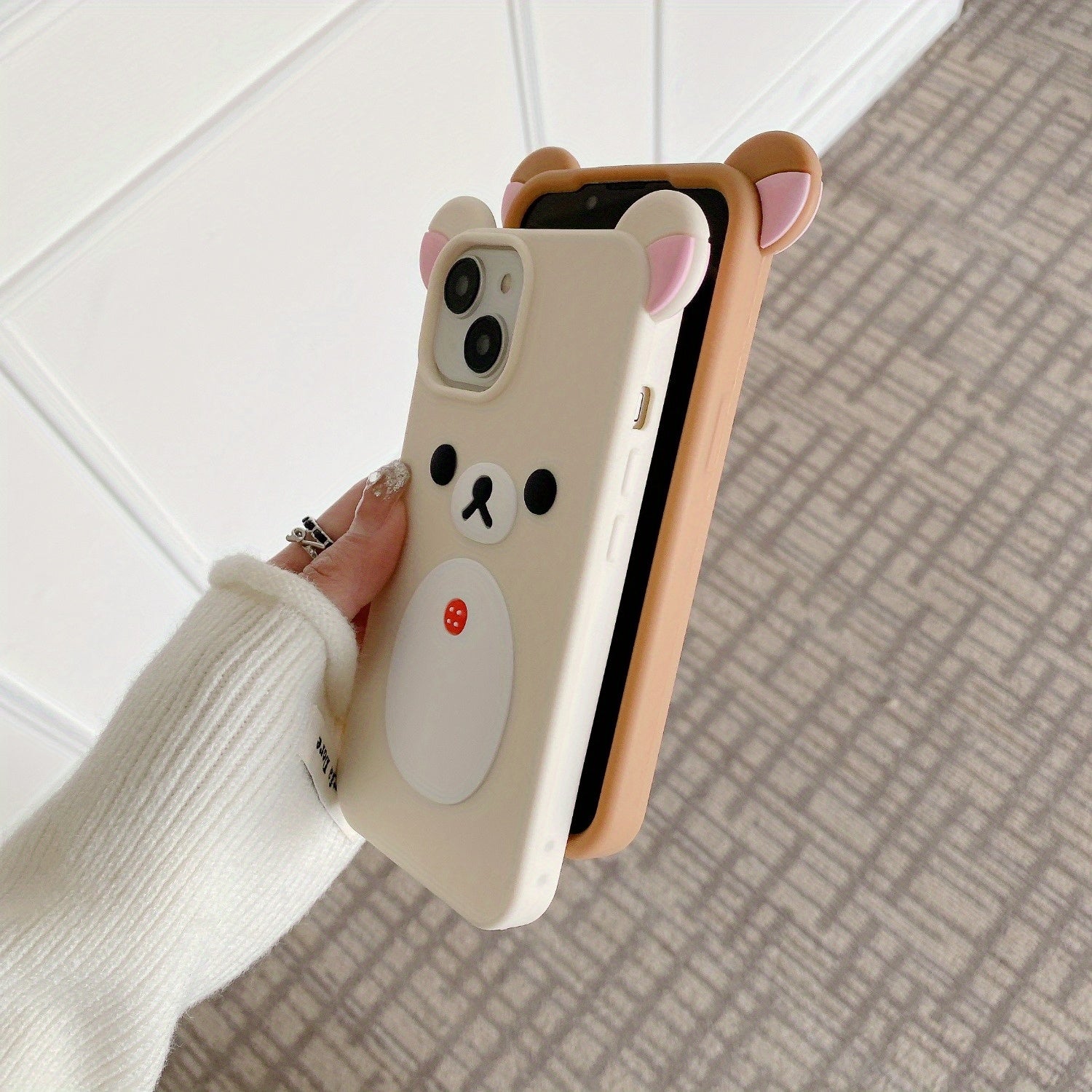 Silicone Phone Case for iPhone 11-16 Pro Max Cute and Durable