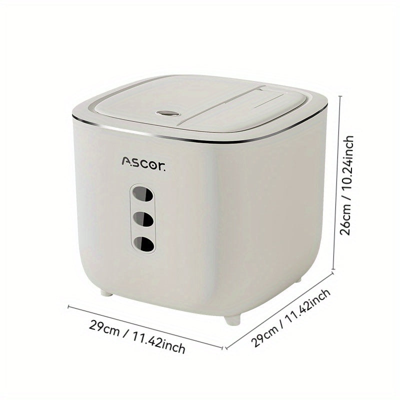 Insect-Proof Pet Food Container Square PP Non-Slip Base for Dry Food and Grains