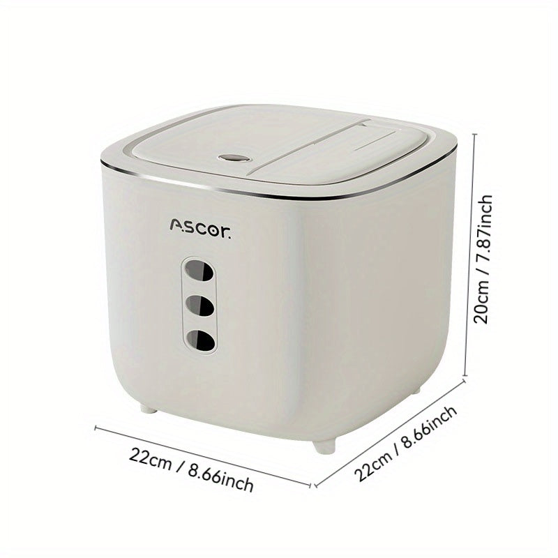 Insect-Proof Pet Food Container Square PP Non-Slip Base for Dry Food and Grains