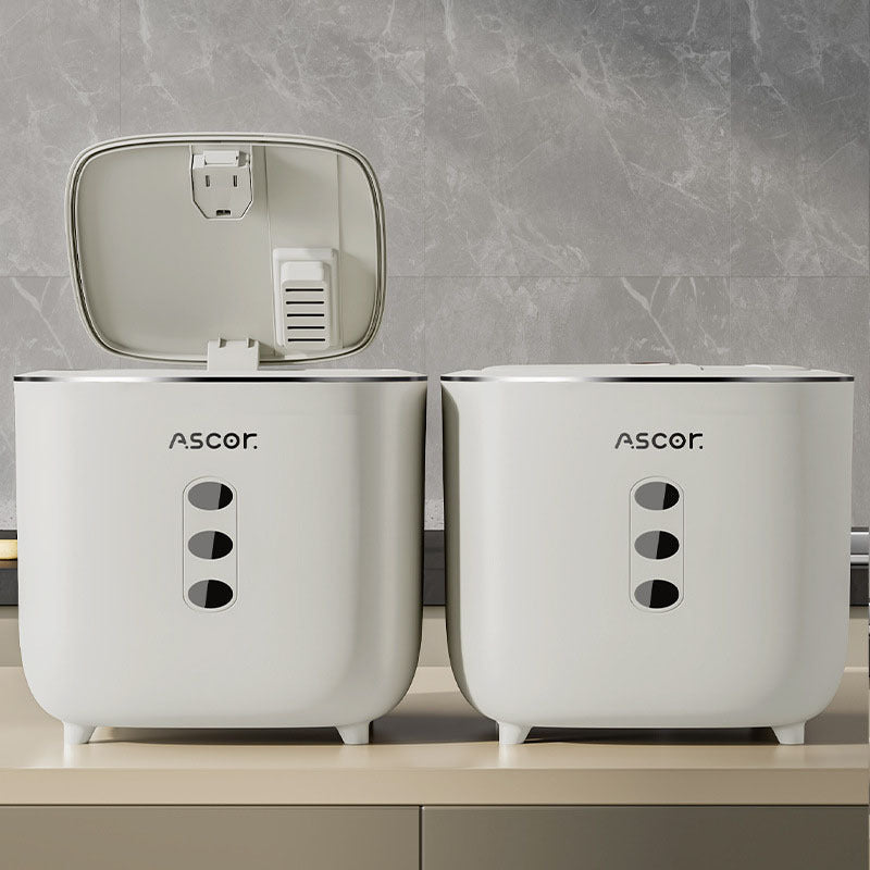 Insect-Proof Pet Food Container Square PP Non-Slip Base for Dry Food and Grains