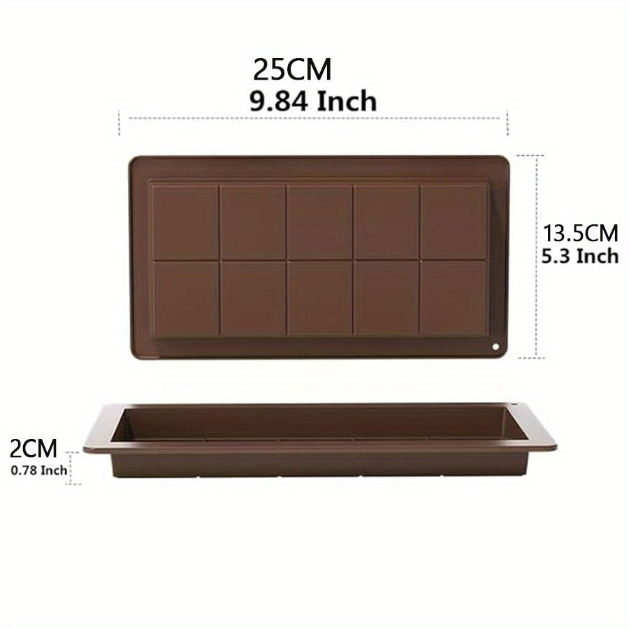 Silicone Chocolate Bar Mold Large Thick 2cm Deep for Making Pistachio Chocolate Bars