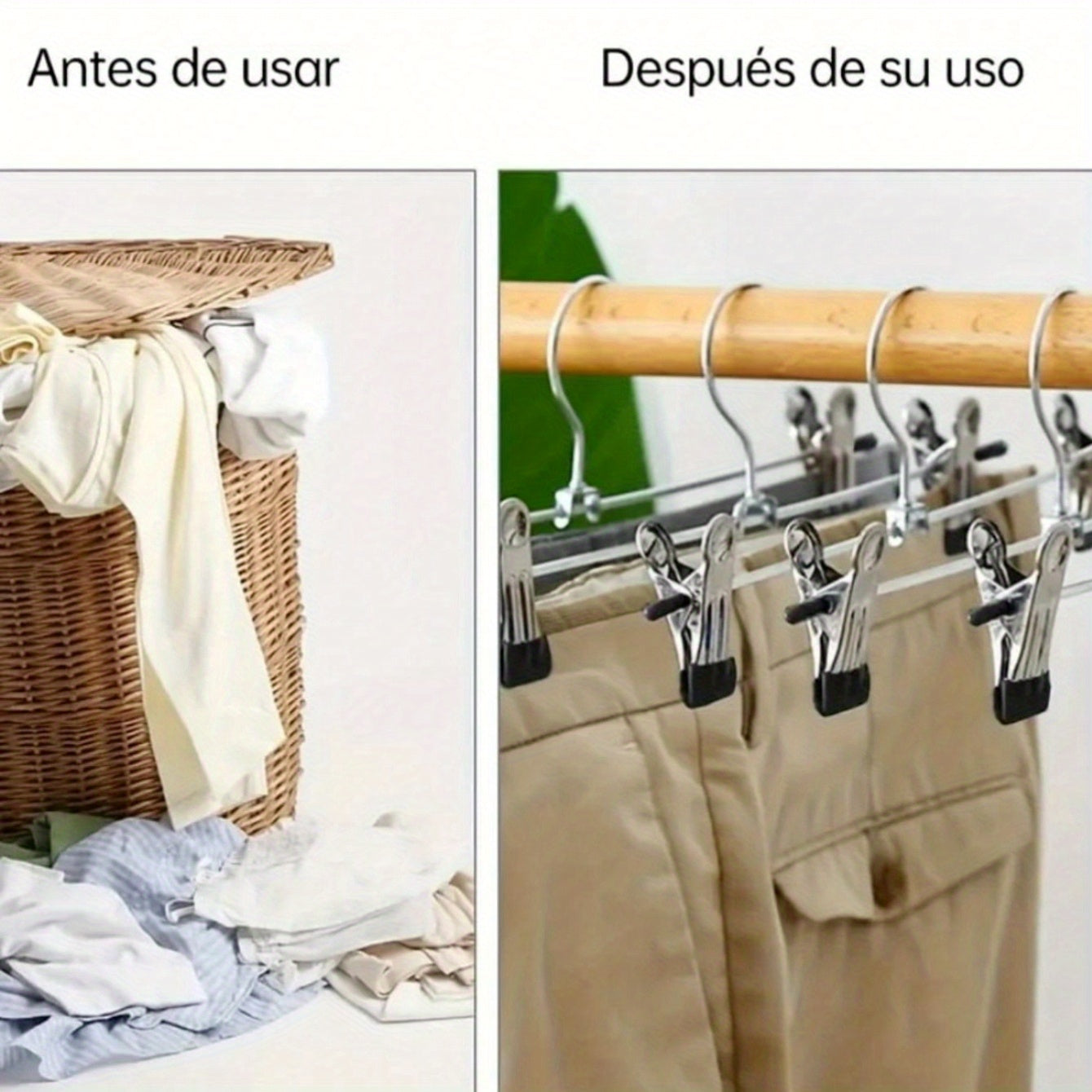 Metal Pants Hangers Pack of 5 Non-Slip Iron Clothing Organizers for Skirts and Trousers