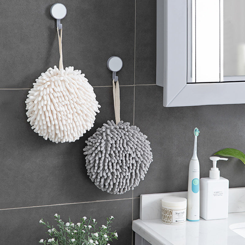 Two-Piece Chenille Hand Towels Absorbent Quick-Dry Kitchen Bathroom Cloths