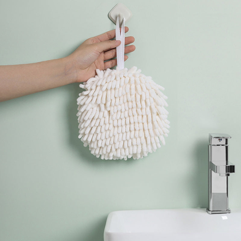 Two-Piece Chenille Hand Towels Absorbent Quick-Dry Kitchen Bathroom Cloths