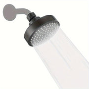 Stainless Steel Shower Head with Silicone Nozzles Wall-Mounted Bathroom Accessory