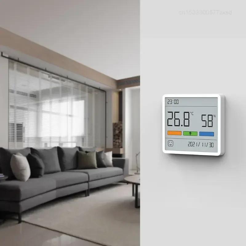 Цифровой внутренний термометр-гигрометр с ЖК-дисплеем, часами и питанием от батареи