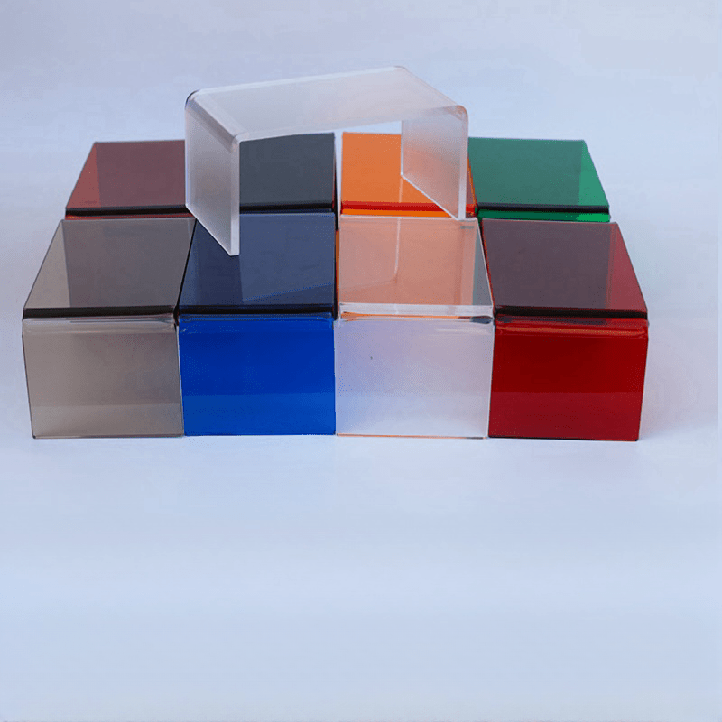 Transparent Acrylic Display Rack with Elevated U-Shaped Shelf for Cosmetics and Shoes