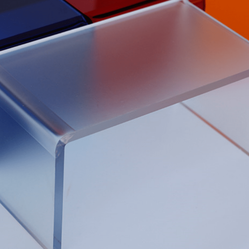 Transparent Acrylic Display Rack with Elevated U-Shaped Shelf for Cosmetics and Shoes