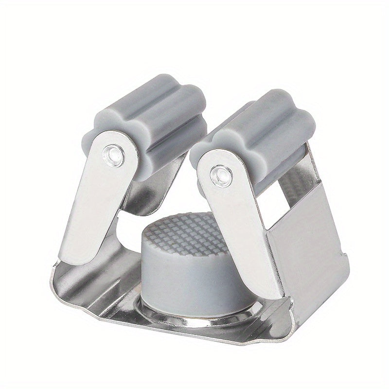 Silikon g'ildirak va sirpanmaydigan pad bilan zanglamaydigan po'lat mop ushlagichi