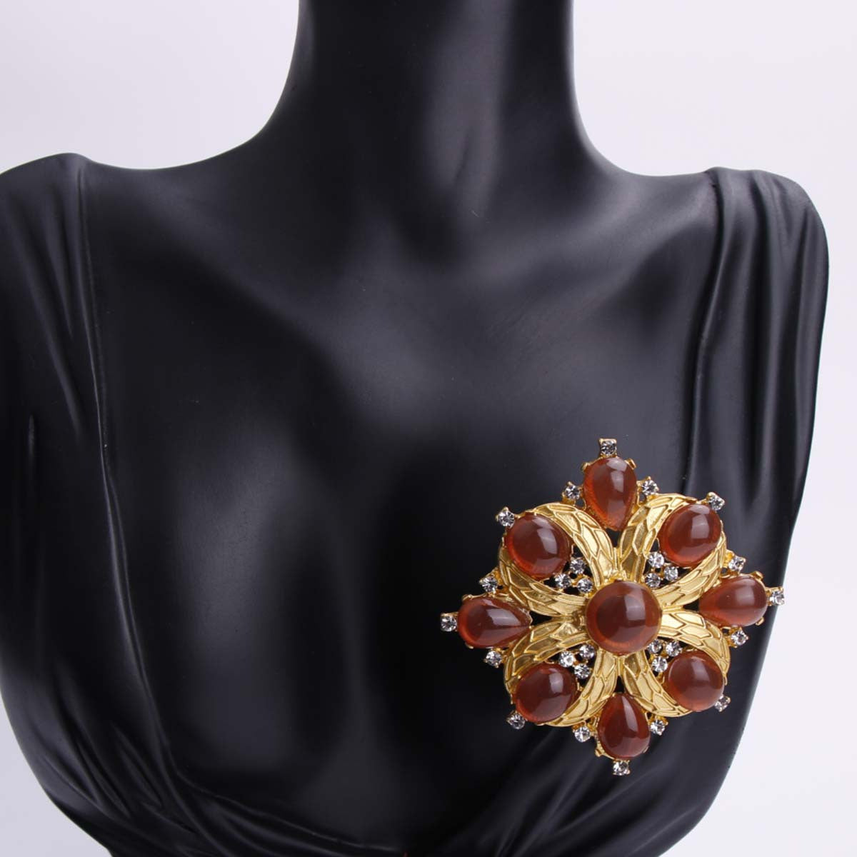 Vintage emal guldaning quyosh gullari bilan suyuq rezin suvli olmosli bezaklar, ayollar uchun noyob noaniq shakldagi zargarlik buyumlari