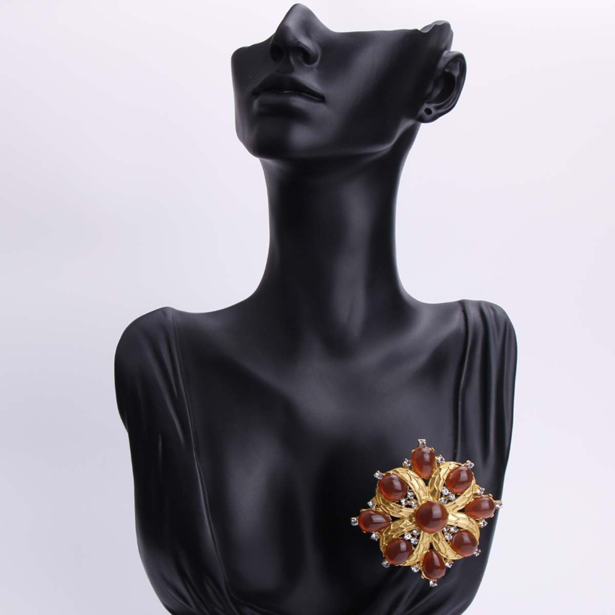 Vintage emal guldaning quyosh gullari bilan suyuq rezin suvli olmosli bezaklar, ayollar uchun noyob noaniq shakldagi zargarlik buyumlari