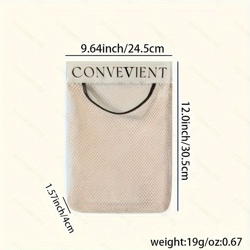 Plastic Bag Organizer Mountable Mesh Rack for Kitchen and Closet Storage