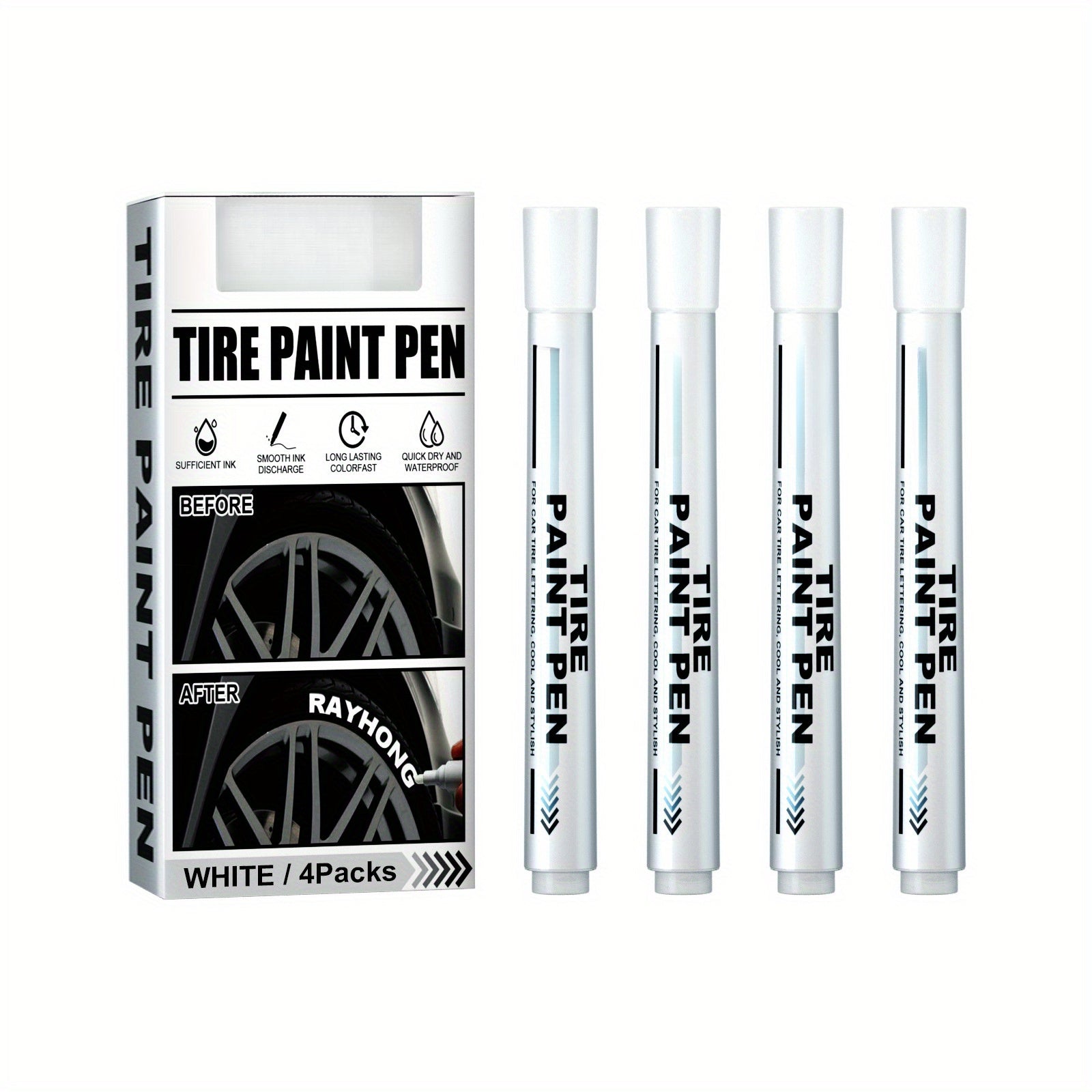 Precision Tire Marking Pen Fine Tip for Auto Personalization Graffiti Art