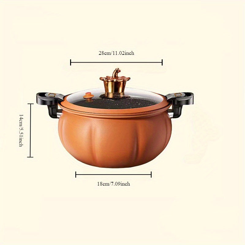 Yopishqoq bo'lmagan qovoq qozon, 8 litr, 1 dona