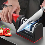 Ceramic Knife Sharpener with 4 Stages Tungsten Steel Manual Kitchen Tool
