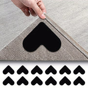 Set of 4 Washable Non-Slip Rug Grippers for Hardwood and Tile Floors