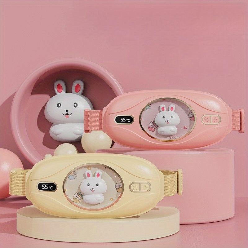 Qayta zaryadlanadigan aylanish isitish belbog'i - og'riqni kamaytirish va issiqlik uchun USB zaryadlangan portativ bel massajchisi