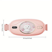 Qayta zaryadlanadigan aylanish isitish belbog'i - og'riqni kamaytirish va issiqlik uchun USB zaryadlangan portativ bel massajchisi