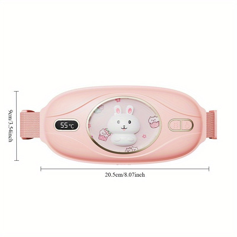 Qayta zaryadlanadigan aylanish isitish belbog'i - og'riqni kamaytirish va issiqlik uchun USB zaryadlangan portativ bel massajchisi