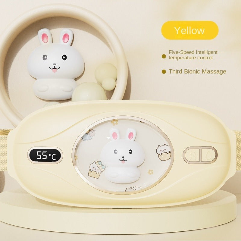 Qayta zaryadlanadigan aylanish isitish belbog'i - og'riqni kamaytirish va issiqlik uchun USB zaryadlangan portativ bel massajchisi