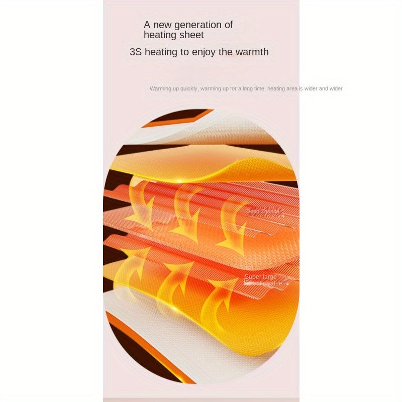 Qayta zaryadlanadigan aylanish isitish belbog'i - og'riqni kamaytirish va issiqlik uchun USB zaryadlangan portativ bel massajchisi