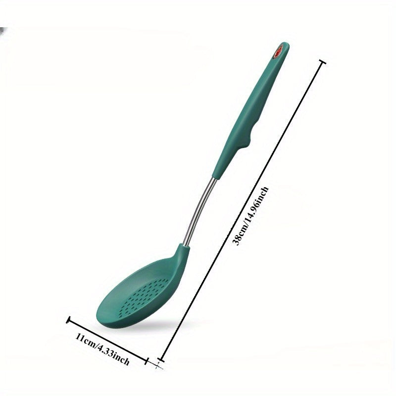 Set of 5 Silicone Spatulas Kitchen Utensils Food Grade Stainless Steel and Heat-Resistant