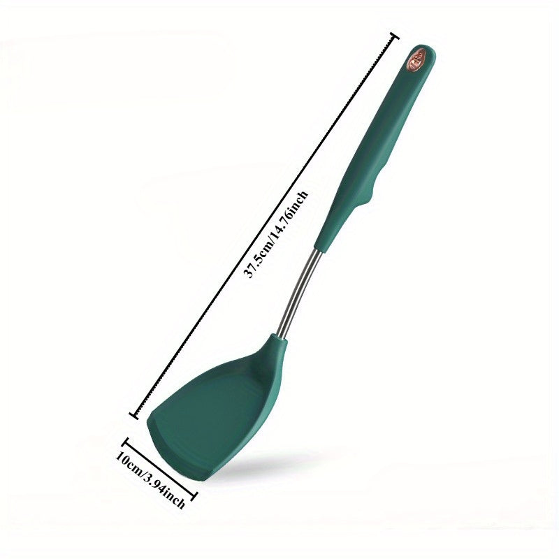 Set of 5 Silicone Spatulas Kitchen Utensils Food Grade Stainless Steel and Heat-Resistant