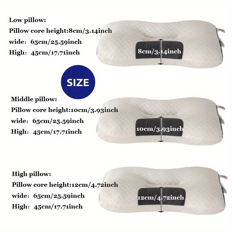 Knitted Massage Pillow with Removable Cover Adjustable Soft High-Quality Design