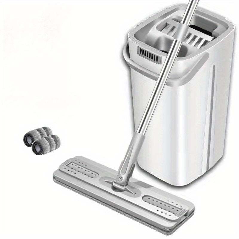 Qulay qog'ozli tabletkali mopp chelak - Quruq va nam ajratish bilan oson tozalash, yotoqxona/yangilik xonasi uchun ideal