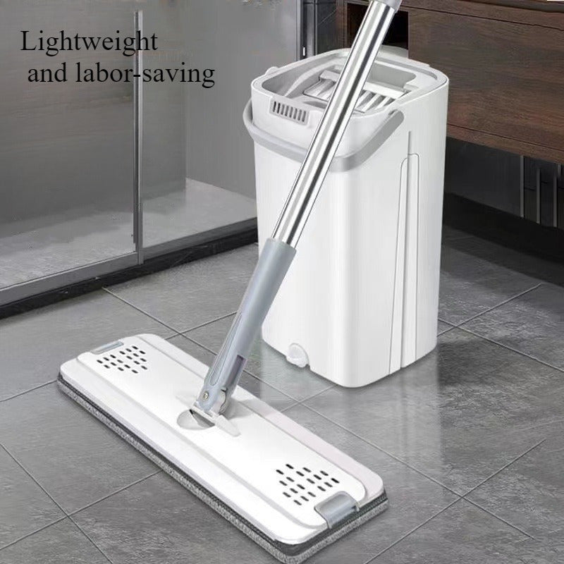 Qulay qog'ozli tabletkali mopp chelak - Quruq va nam ajratish bilan oson tozalash, yotoqxona/yangilik xonasi uchun ideal