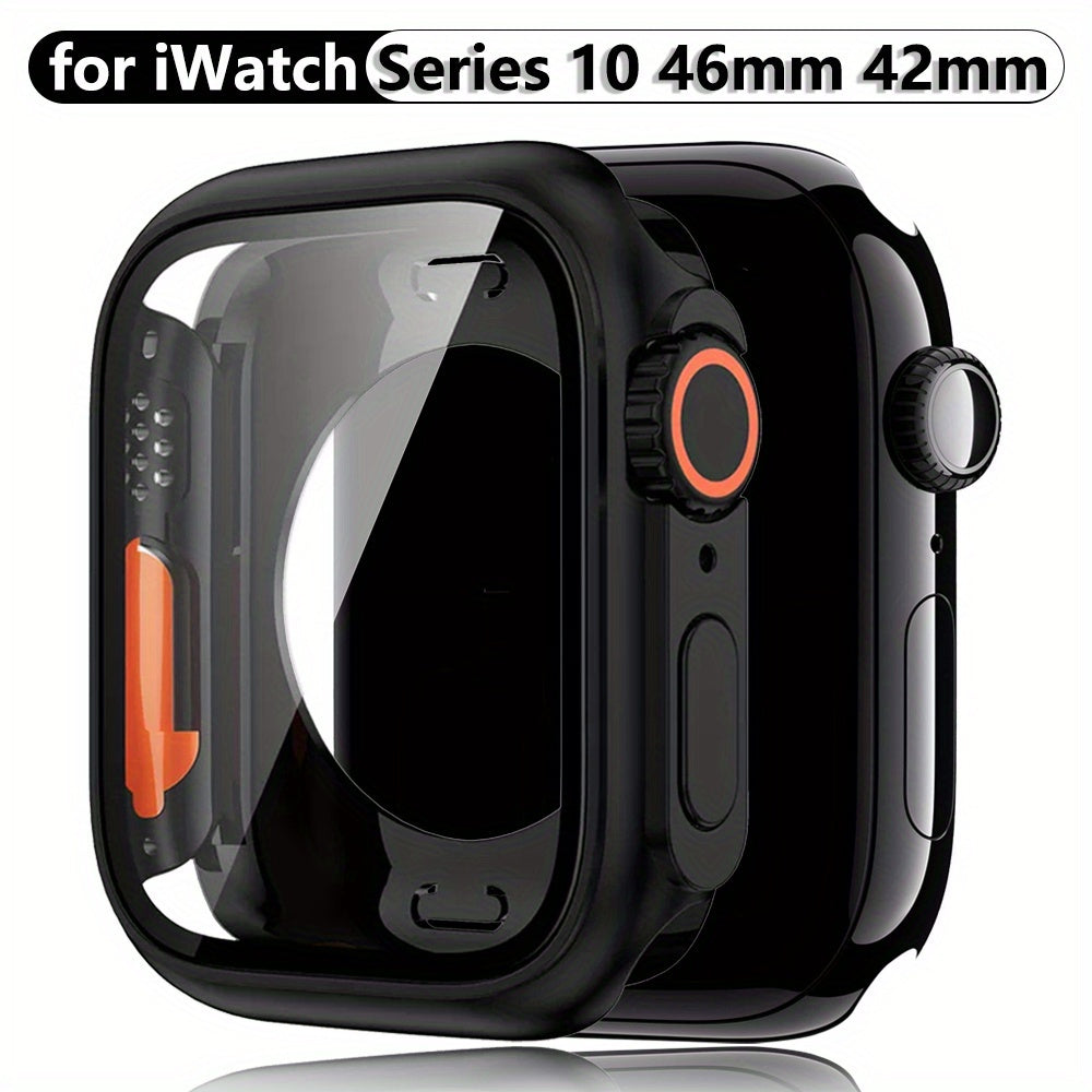 Titanium Protective Case for Apple Watch Series 10 46mm 42mm with Screen Protector