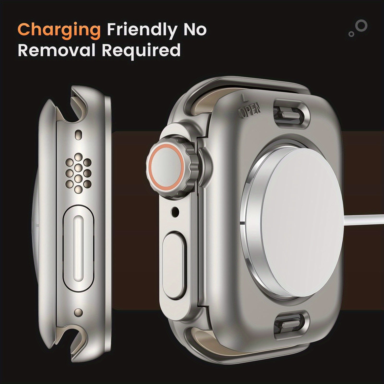 Titanium Protective Case for Apple Watch Series 10 46mm 42mm with Screen Protector