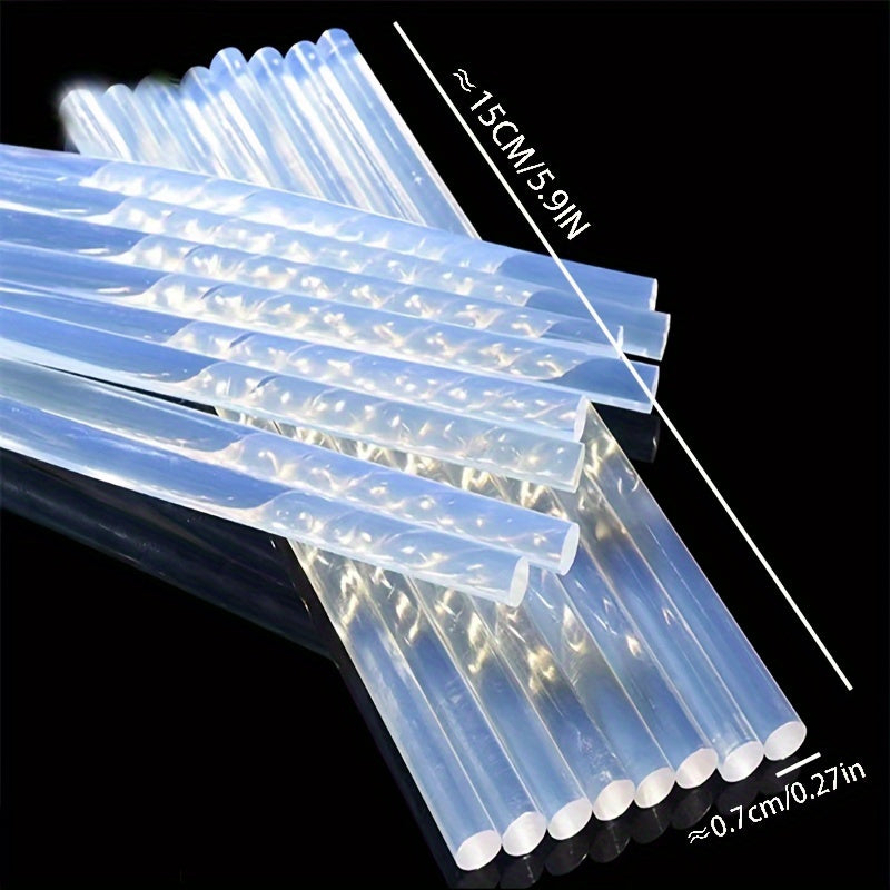 50 Pack White Hot Glue Sticks High Viscosity Strong Bond for Crafts and Repairs