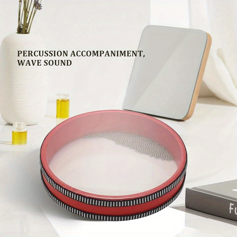 Tibetan Singing Bowl Sound Healing Instrument for Meditation Yoga Relaxation Plastic Beige Red