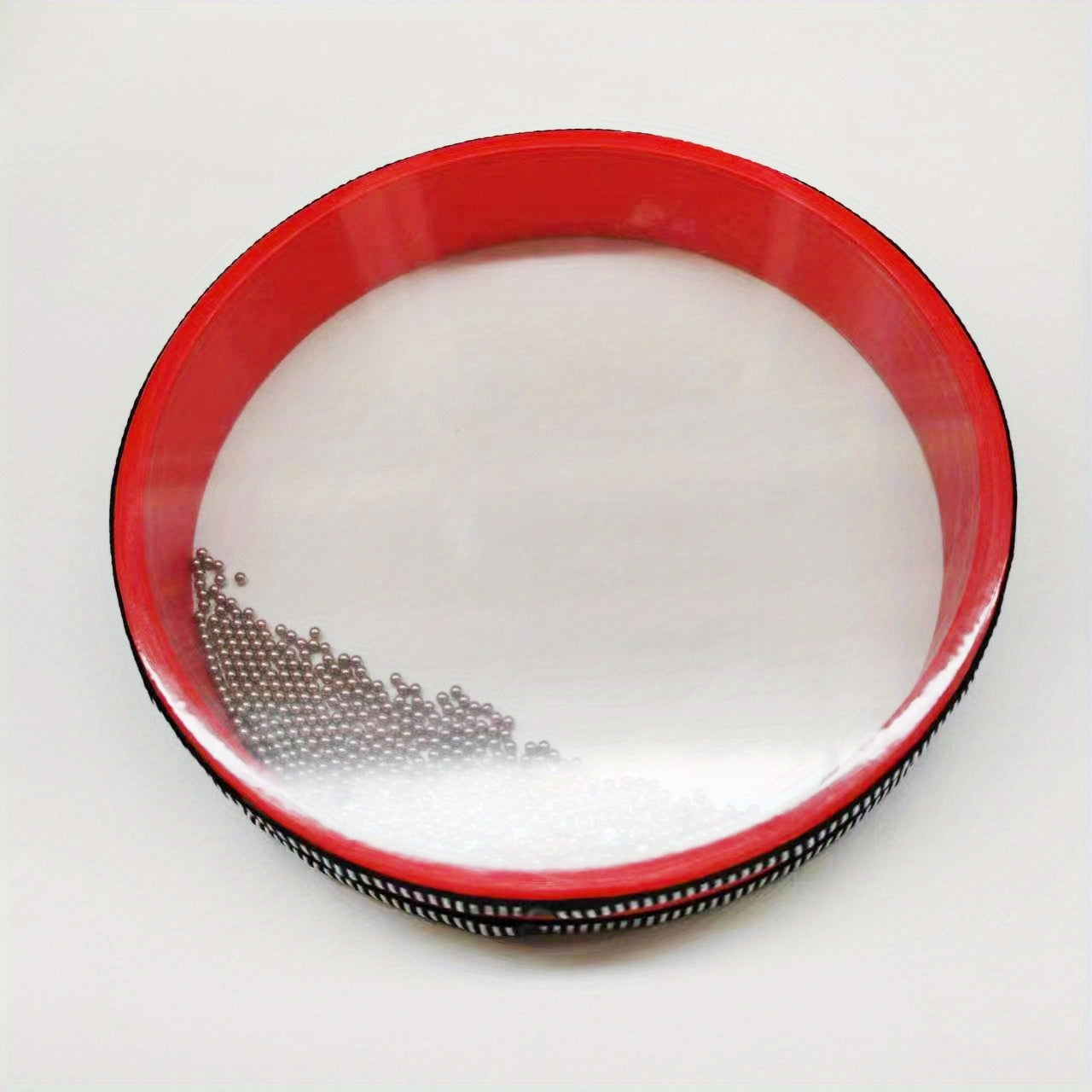 Tibetan Singing Bowl Sound Healing Instrument for Meditation Yoga Relaxation Plastic Beige Red