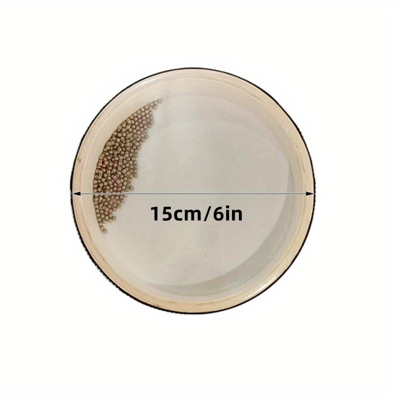 Tibetan Singing Bowl Sound Healing Instrument for Meditation Yoga Relaxation Plastic Beige Red