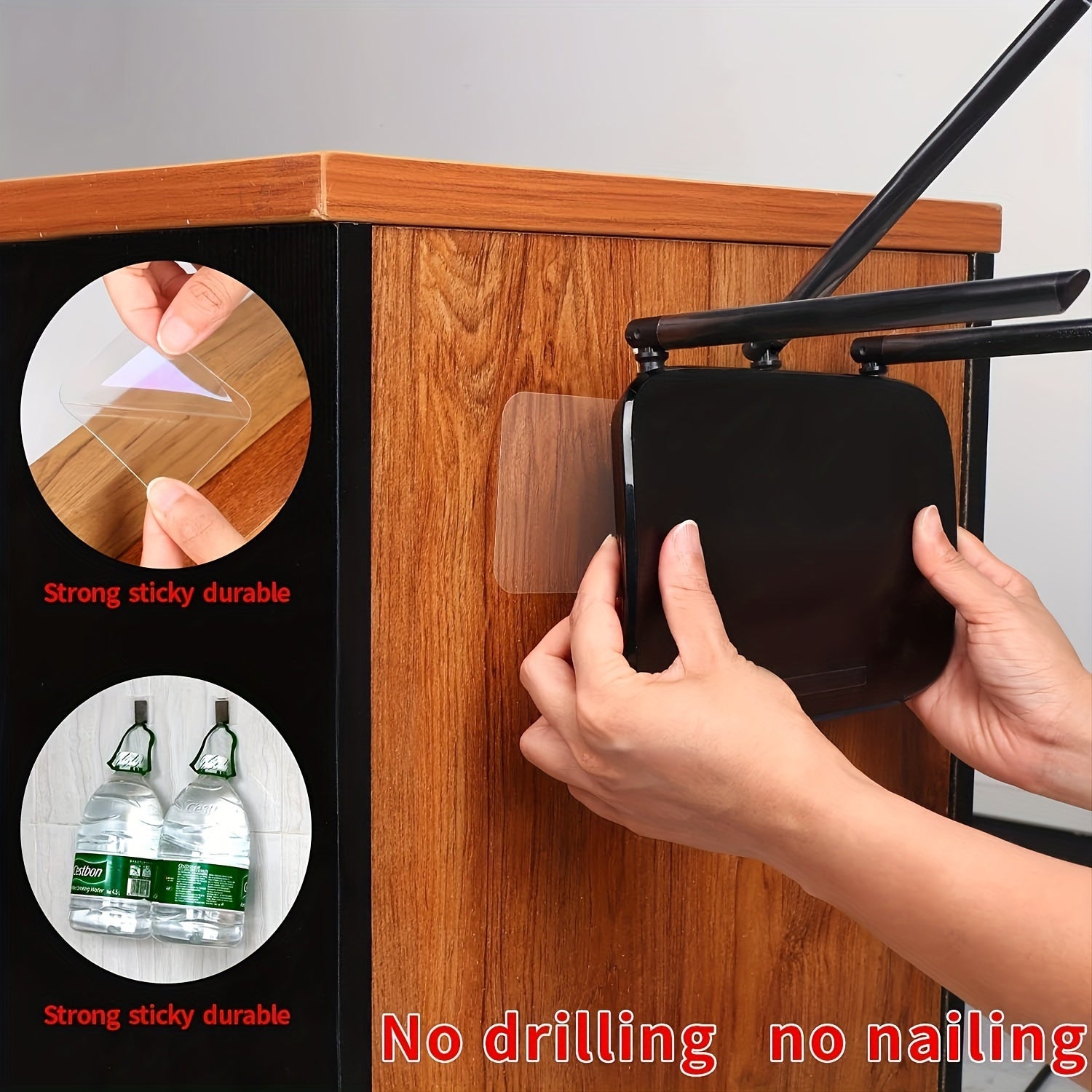 Transparent Waterproof Double-Sided Wall Stickers for Home