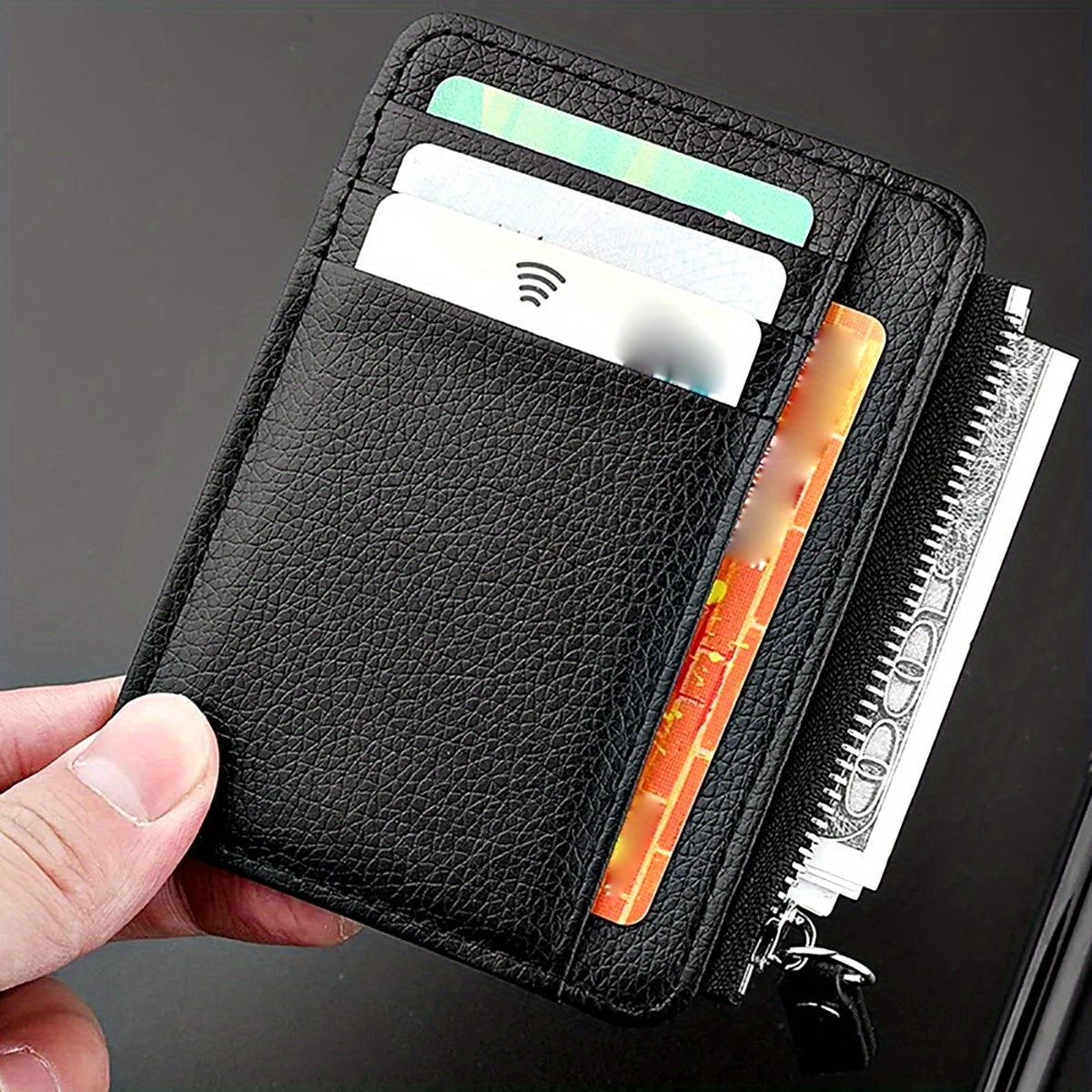 Men's Ultra-thin Coin Card Holder Wallet Credit ID Card Case Slim Portable