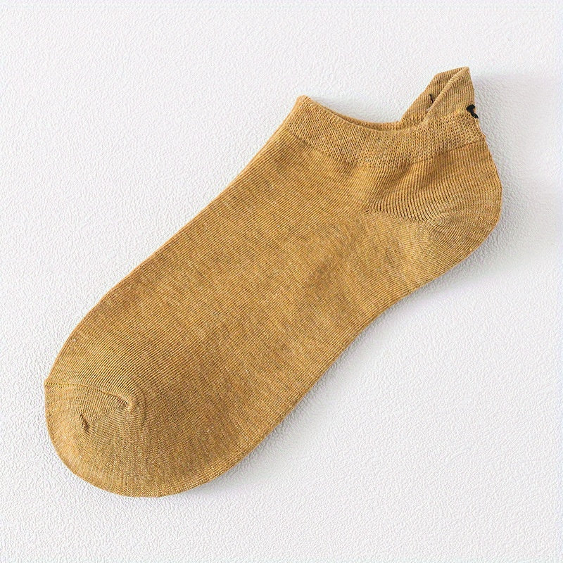 10 пар женских дышащих коротких носков для весны и осени
