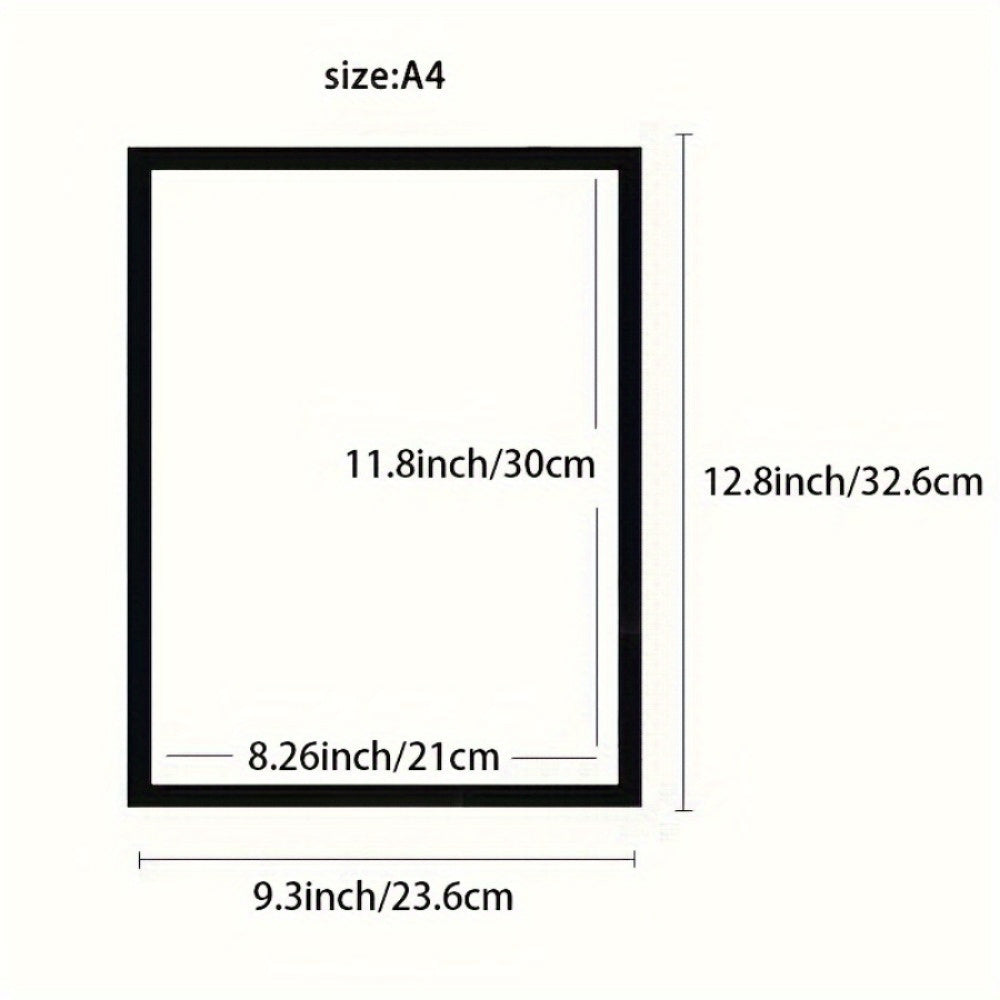 Set of 5 A4 Self-Adhesive Magnetic Photo Frames for Wall Display in Home Office Refrigerator