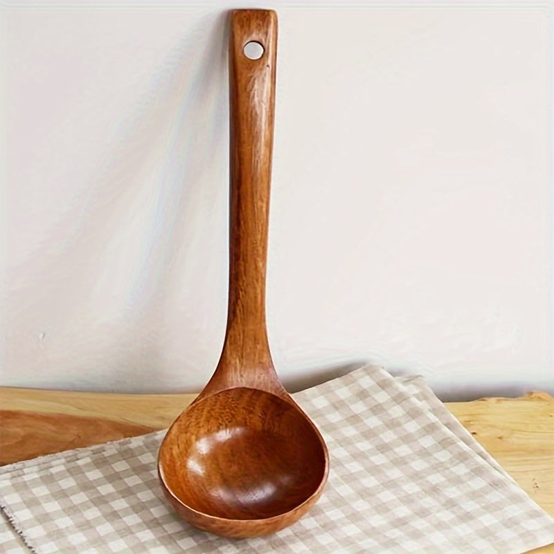 Wooden Cooking Spoon Kitchen Utensil Natural Wood for Serving and Mixing