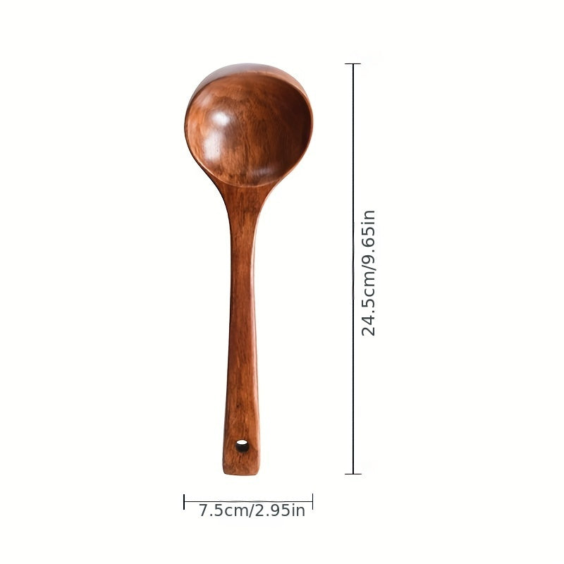 Wooden Cooking Spoon Kitchen Utensil Natural Wood for Serving and Mixing